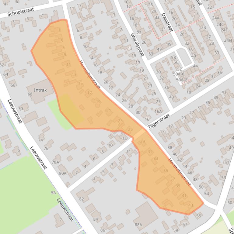 Kaart van postcodegebied 5408PP.