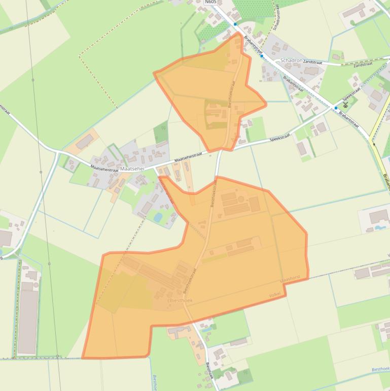 Kaart van postcodegebied 5408PT.