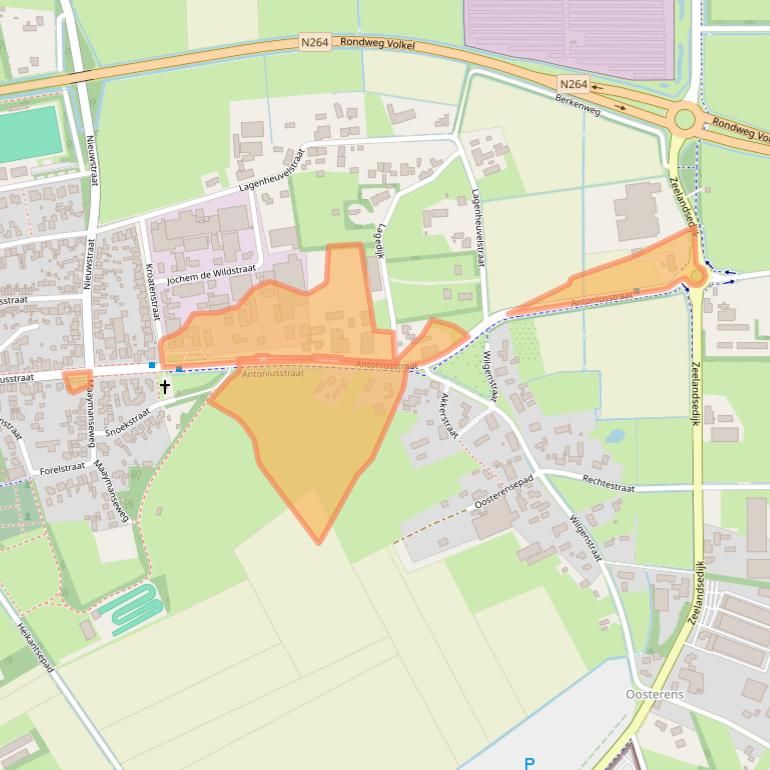 Kaart van postcodegebied 5408RD.