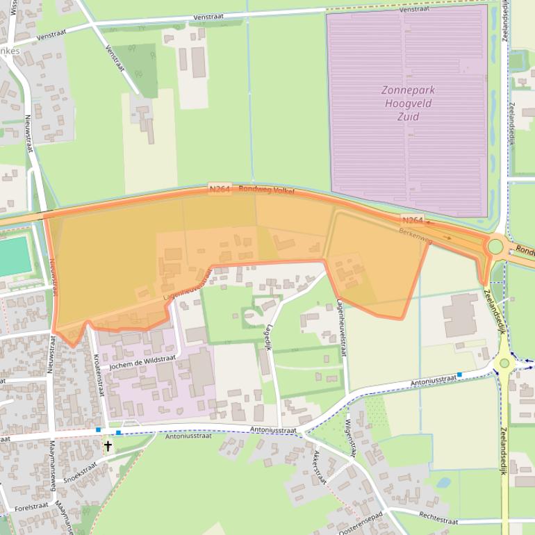 Kaart van postcodegebied 5408RJ.