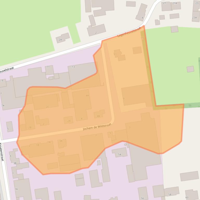 Kaart van postcodegebied 5408RT.