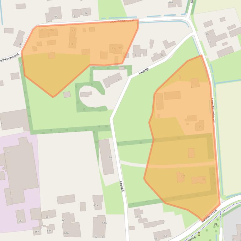 Kaart van postcodegebied 5408RV.