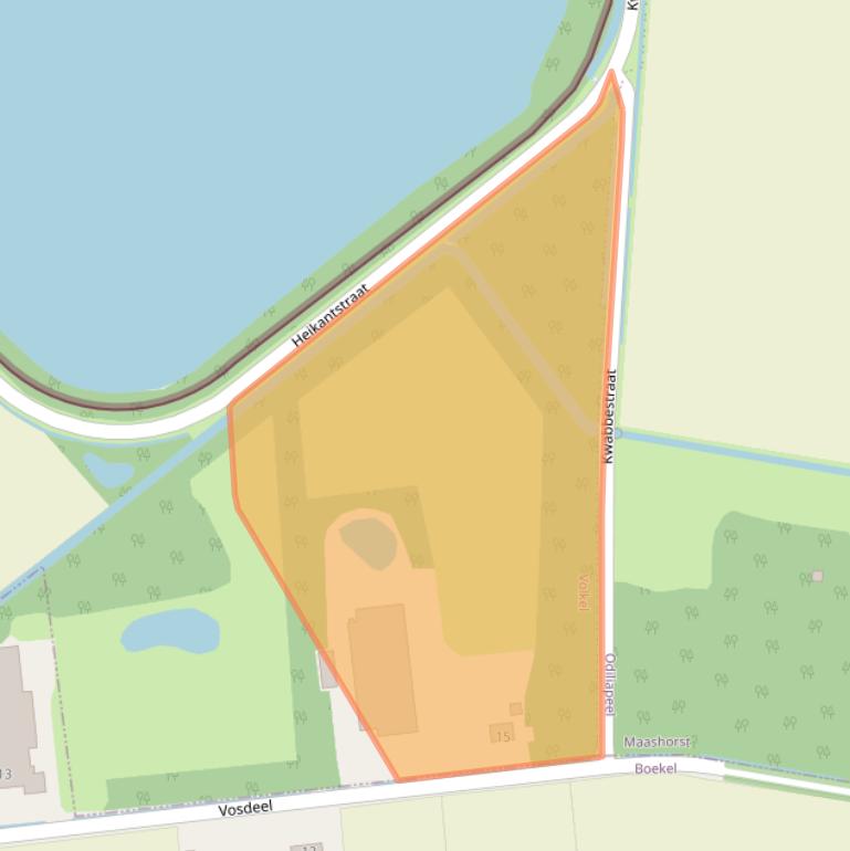 Kaart van postcodegebied 5408RZ.