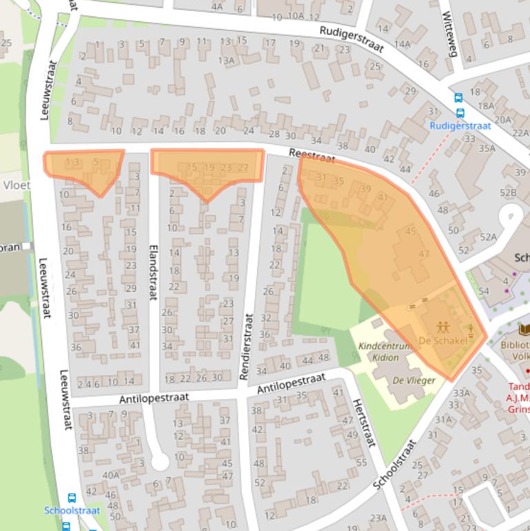 Kaart van postcodegebied 5408XA.