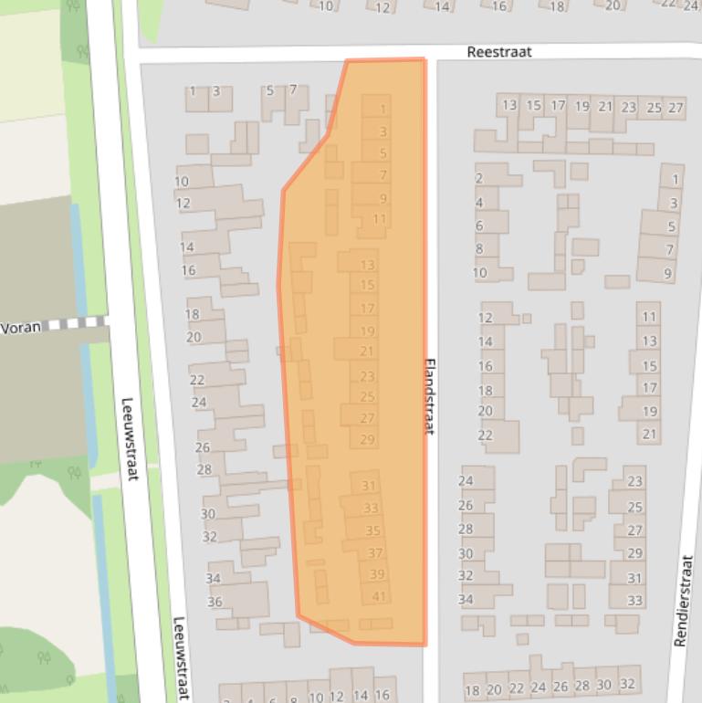 Kaart van postcodegebied 5408XC.