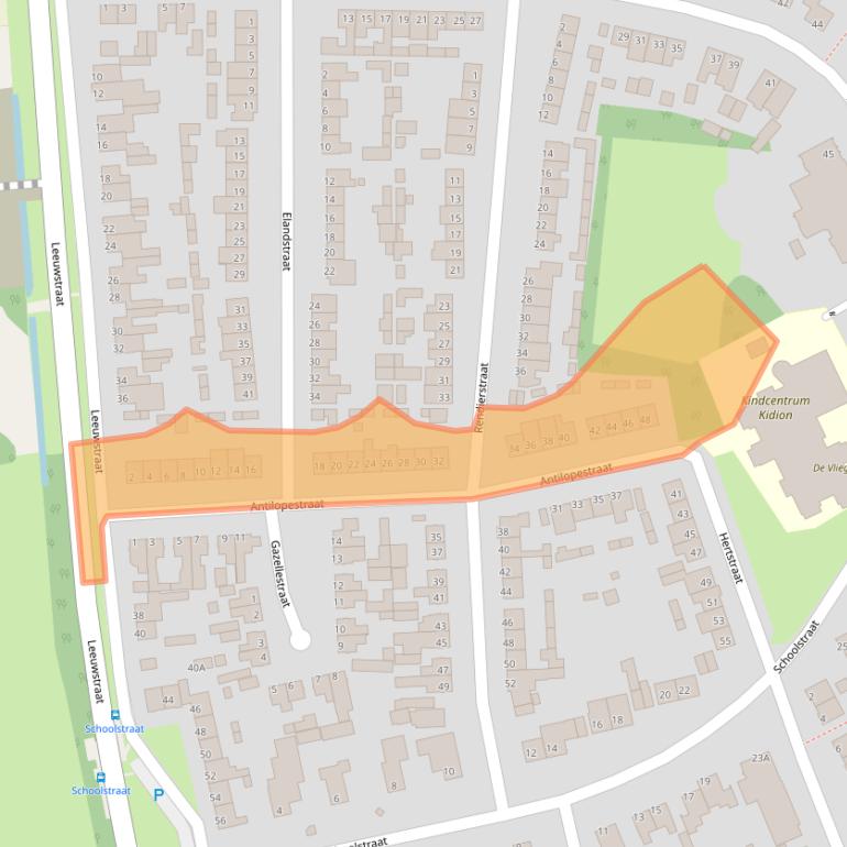 Kaart van postcodegebied 5408XH.