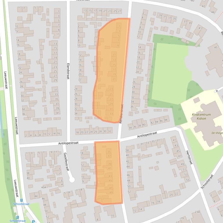 Kaart van postcodegebied 5408XJ.