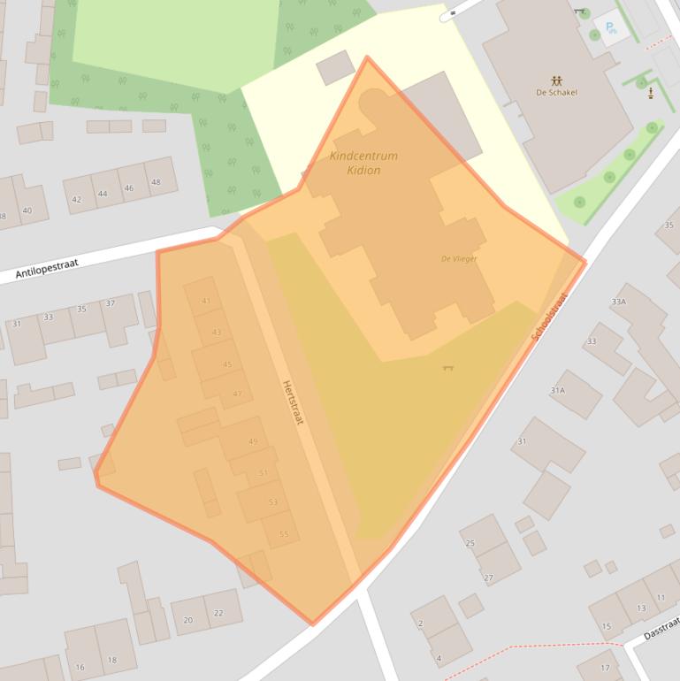 Kaart van postcodegebied 5408XL.