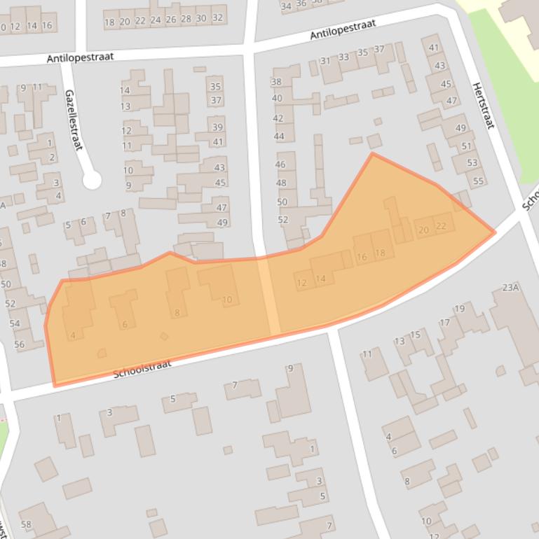 Kaart van postcodegebied 5408XN.