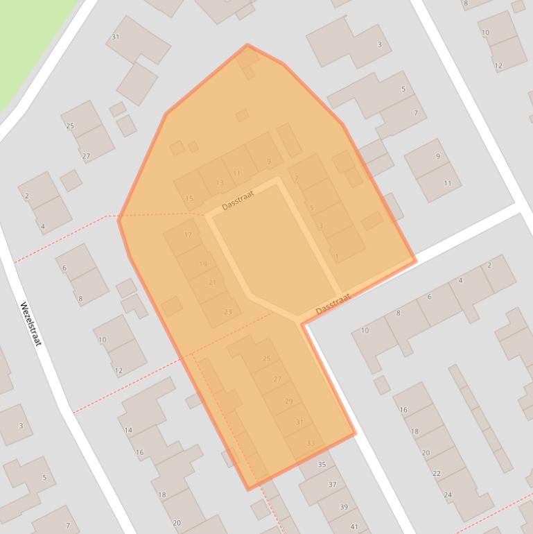 Kaart van postcodegebied 5408XS.