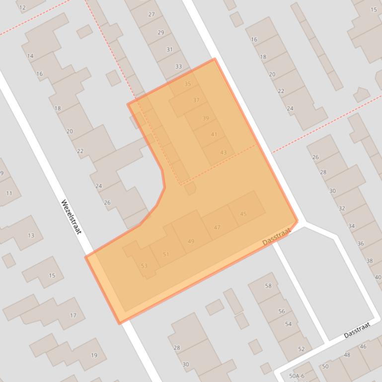 Kaart van postcodegebied 5408XT.