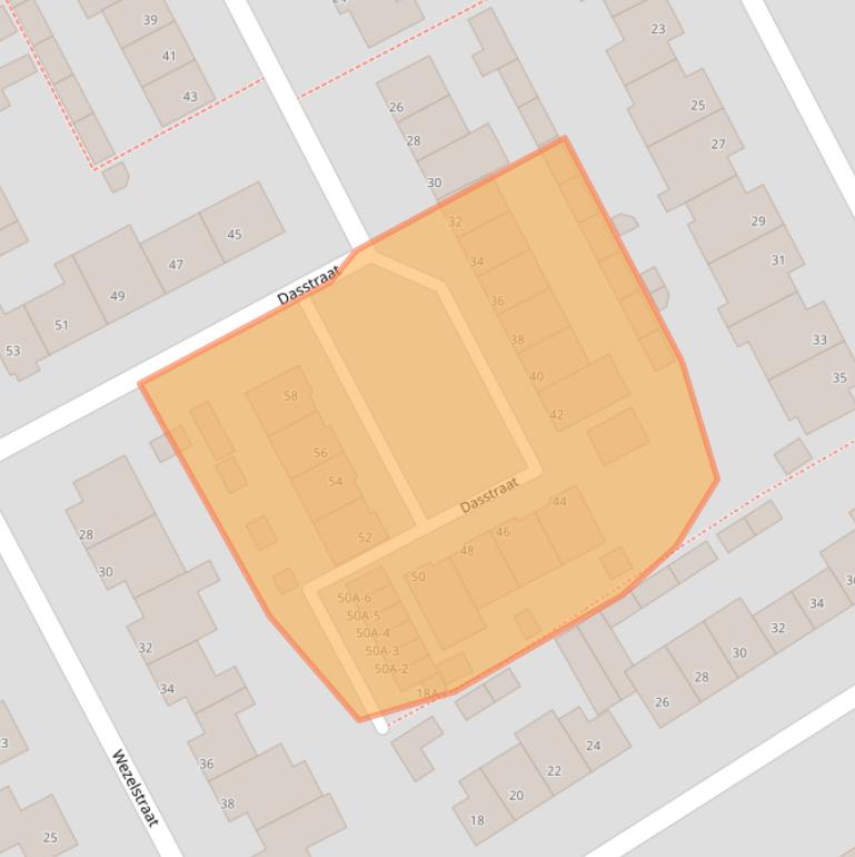 Kaart van postcodegebied 5408XW.