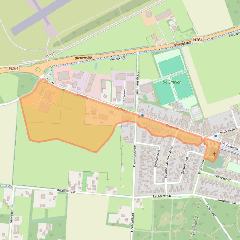 Kaart van postcodegebied 5409AA.