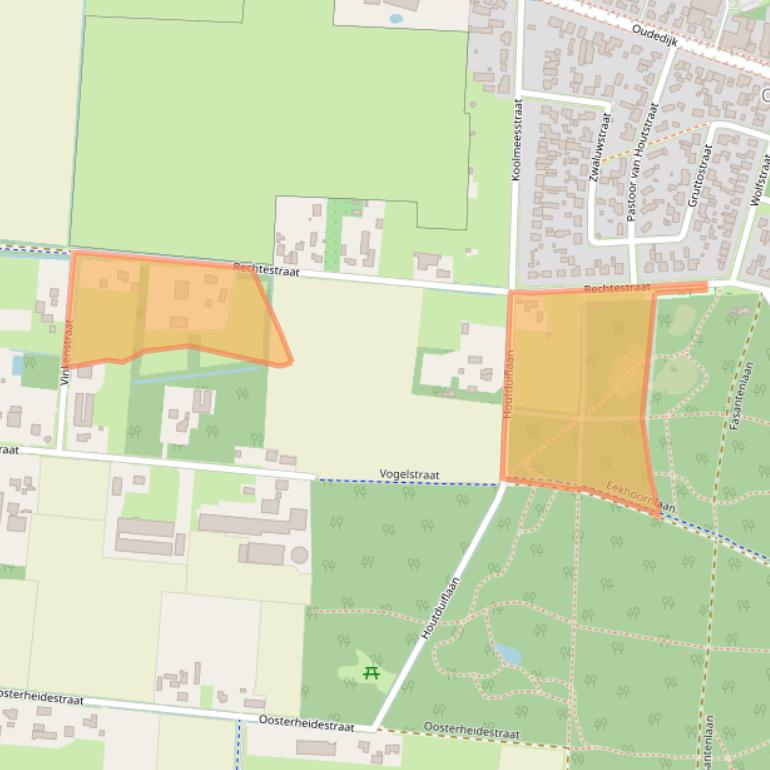 Kaart van postcodegebied 5409AG.