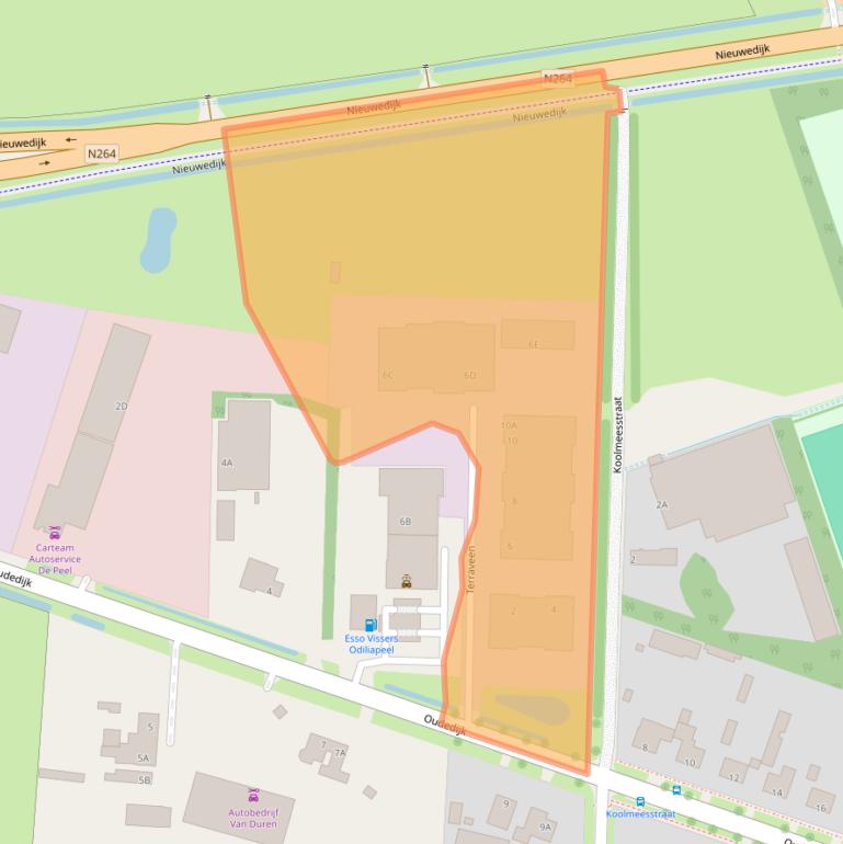 Kaart van postcodegebied 5409AH.