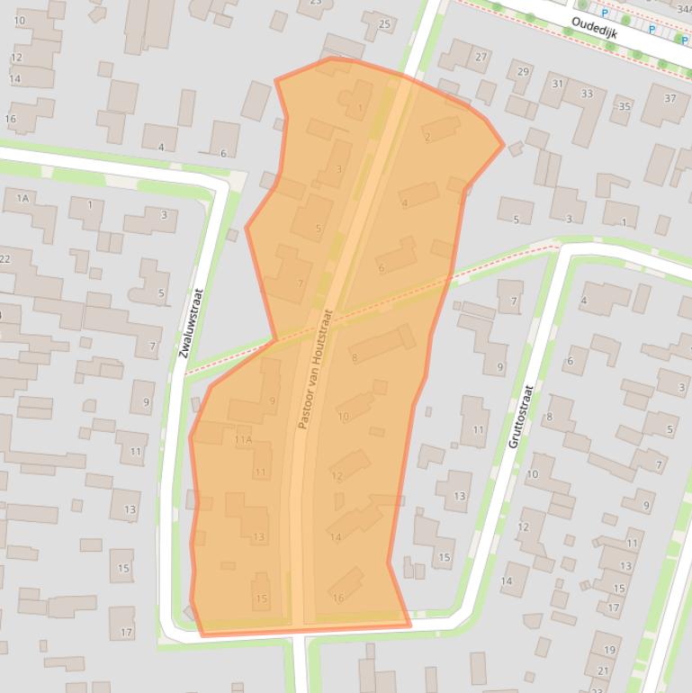 Kaart van postcodegebied 5409AL.