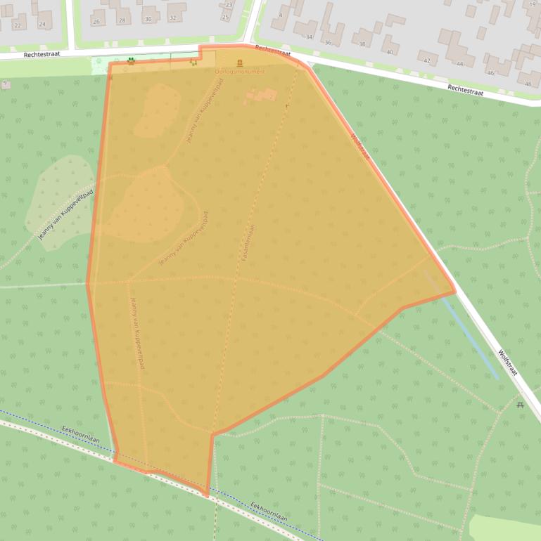 Kaart van postcodegebied 5409AN.