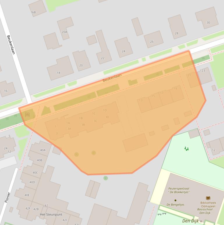 Kaart van postcodegebied 5409AR.