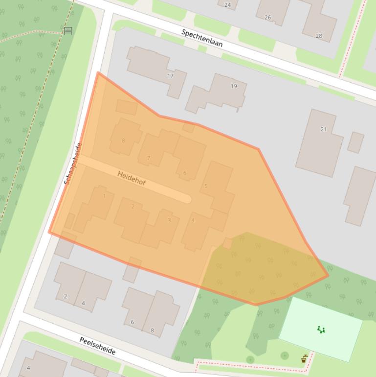 Kaart van postcodegebied 5409RB.