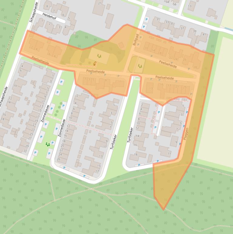 Kaart van postcodegebied 5409RC.