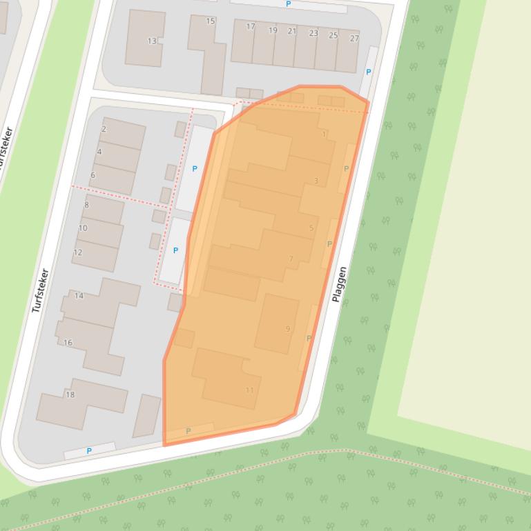 Kaart van postcodegebied 5409RH.