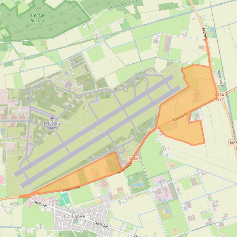 Kaart van postcodegebied 5409SB.