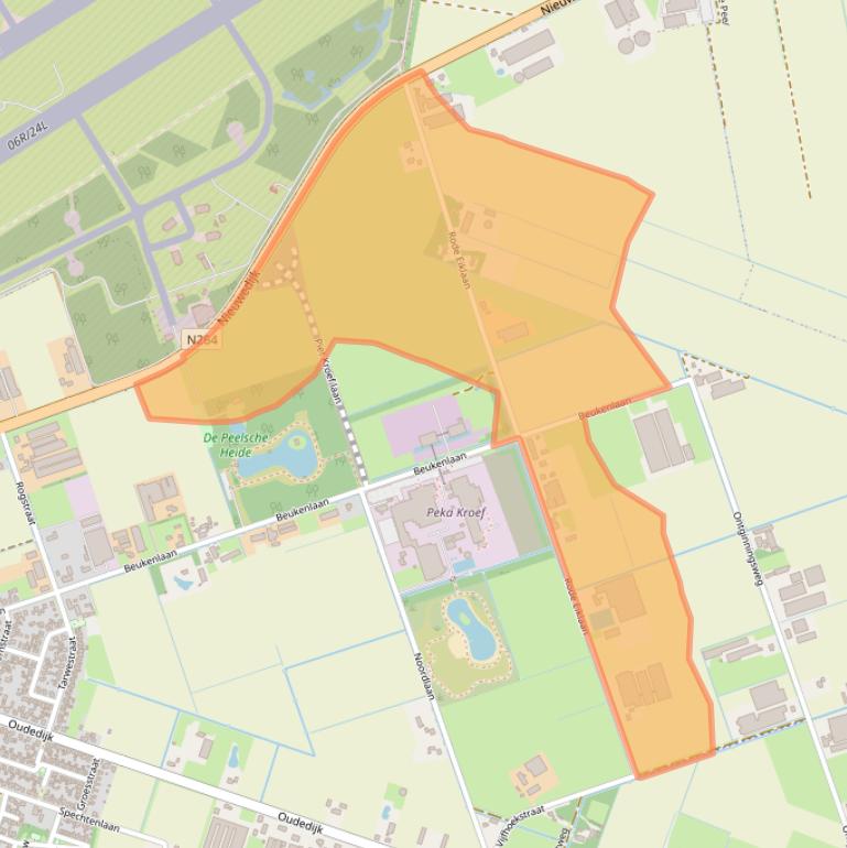 Kaart van postcodegebied 5409SW.