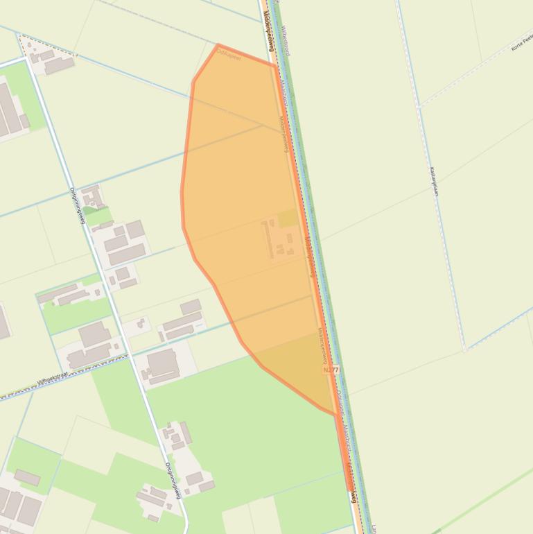 Kaart van postcodegebied 5409TM.