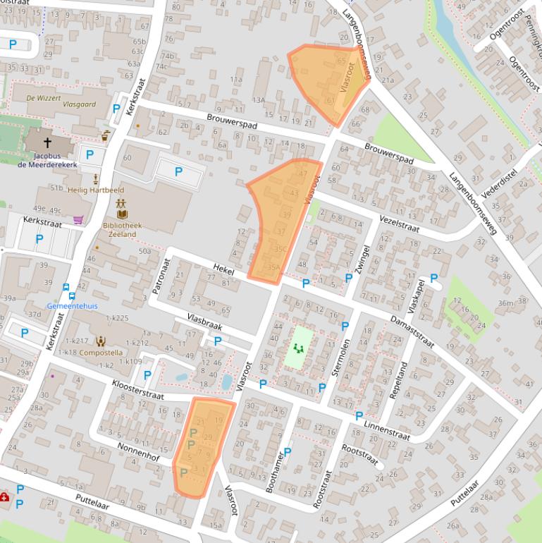 Kaart van postcodegebied 5411AC.