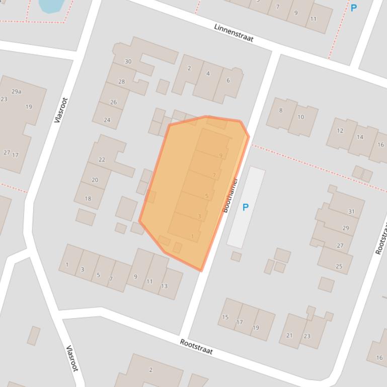 Kaart van postcodegebied 5411AG.