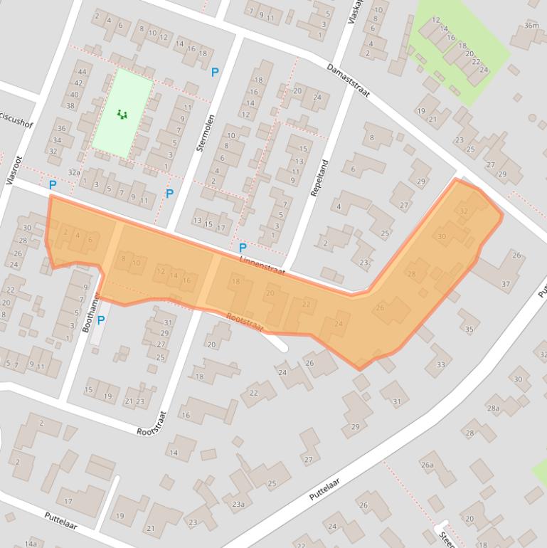 Kaart van postcodegebied 5411AJ.