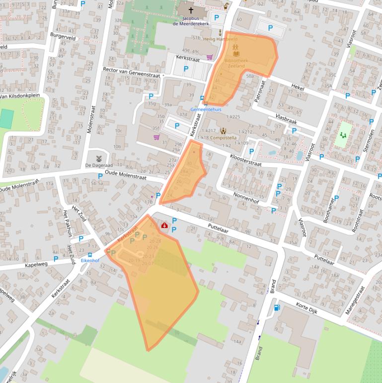 Kaart van postcodegebied 5411BA.