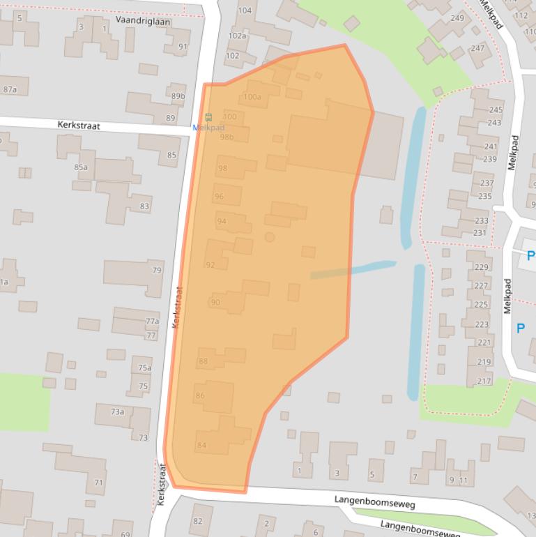 Kaart van postcodegebied 5411BD.