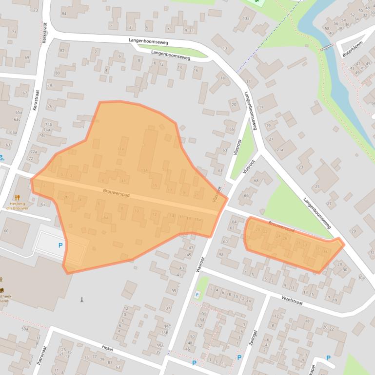 Kaart van postcodegebied 5411BG.