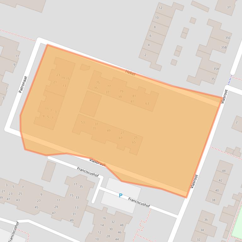 Kaart van postcodegebied 5411BX.