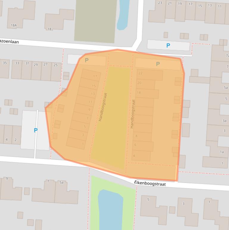 Kaart van postcodegebied 5411DD.