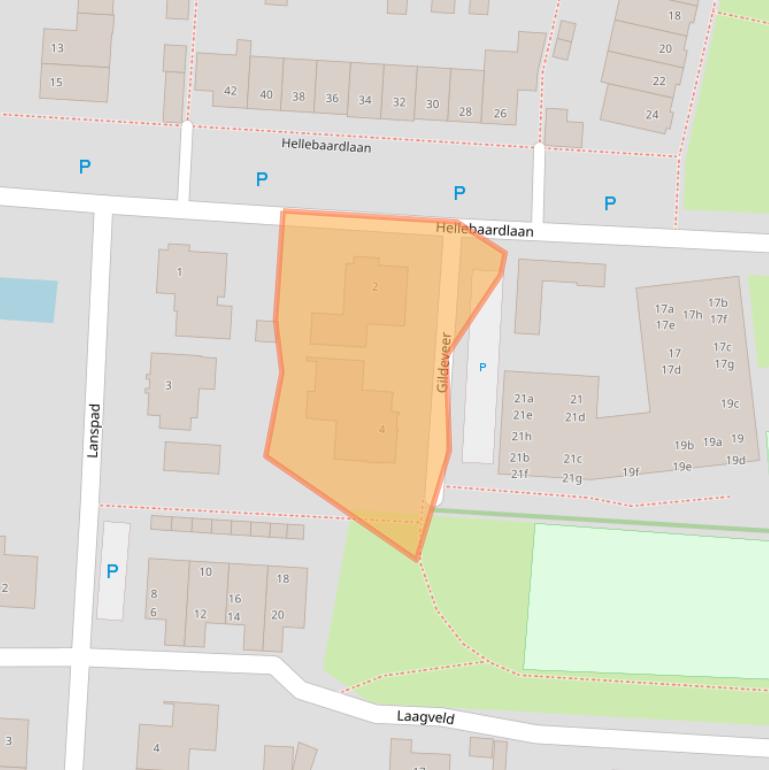 Kaart van postcodegebied 5411DK.