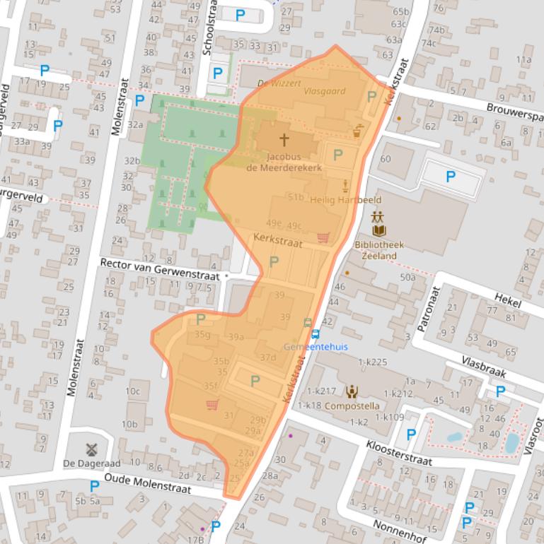 Kaart van postcodegebied 5411EA.