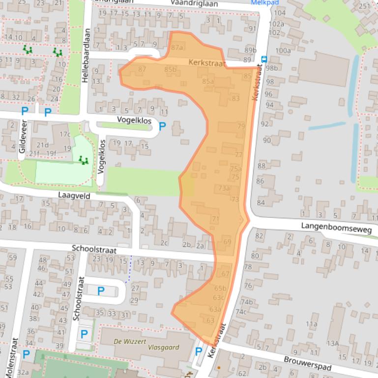 Kaart van postcodegebied 5411EC.