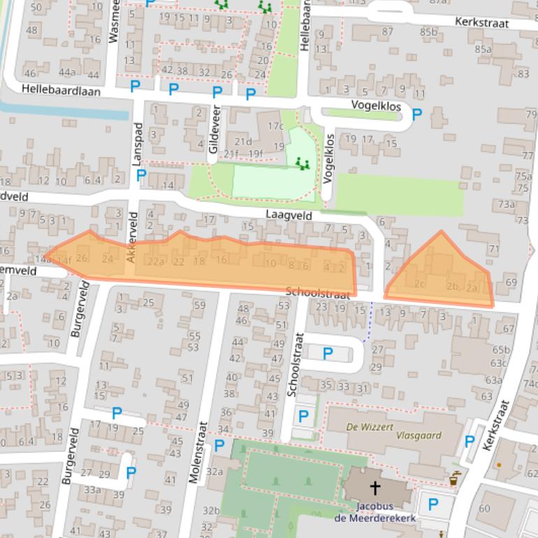 Kaart van postcodegebied 5411EE.