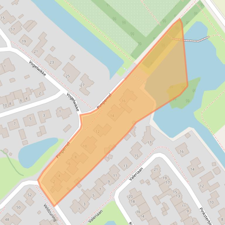 Kaart van postcodegebied 5411GZ.