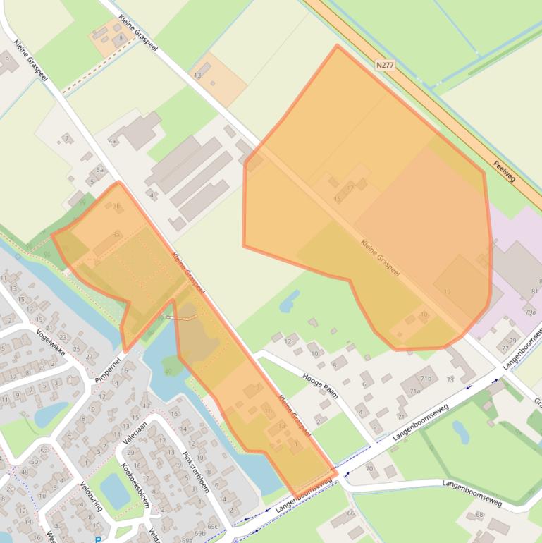 Kaart van postcodegebied 5411LA.