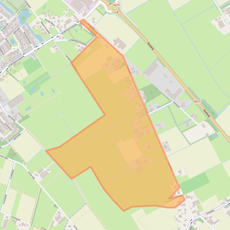 Kaart van postcodegebied 5411LC.