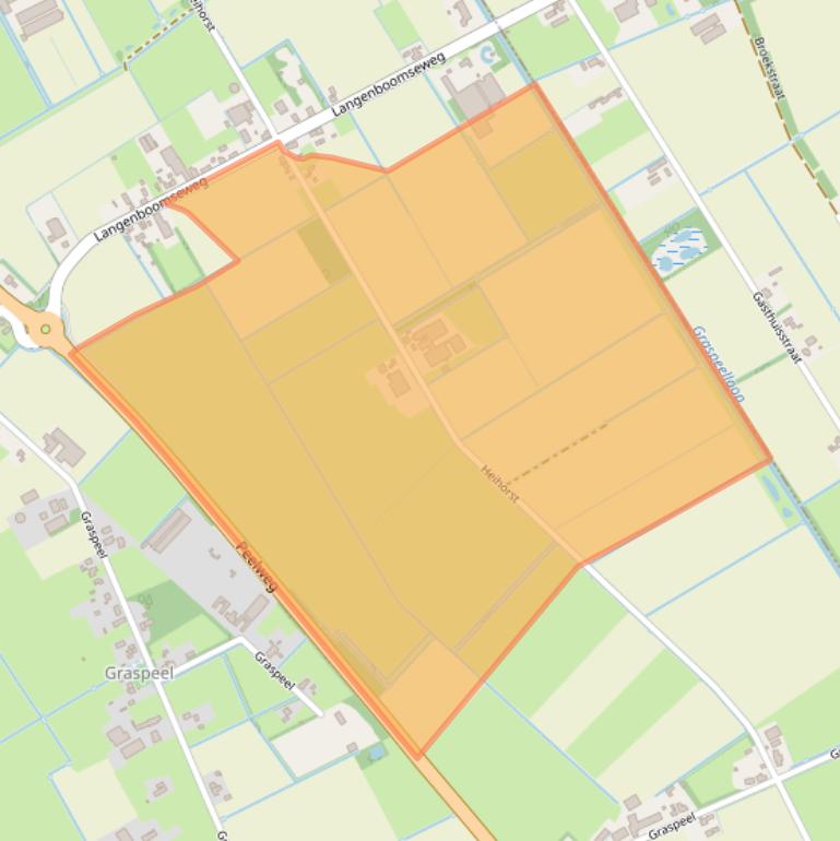 Kaart van postcodegebied 5411LN.