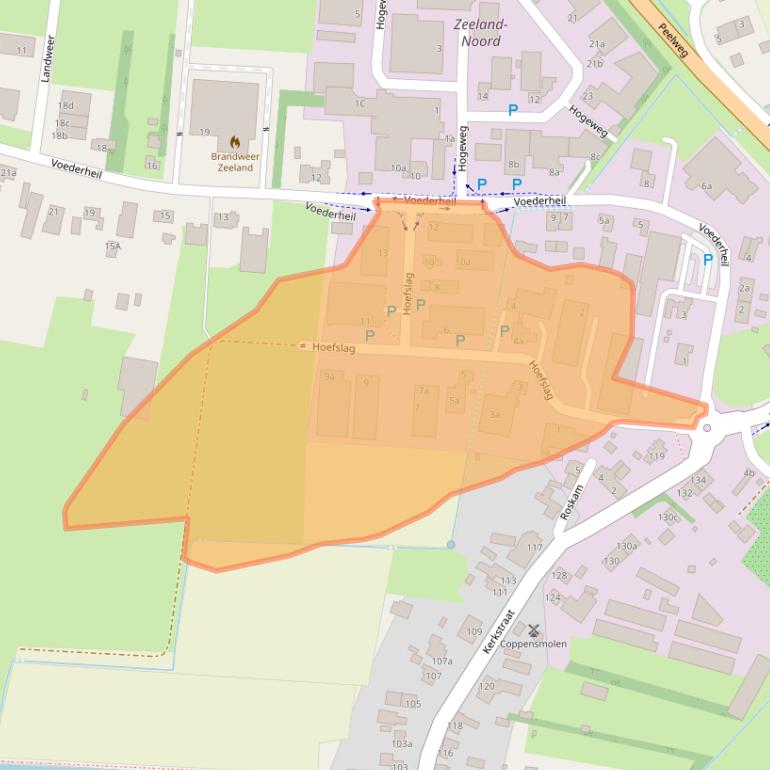 Kaart van postcodegebied 5411LS.