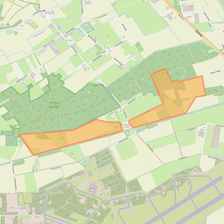 Kaart van postcodegebied 5411NH.