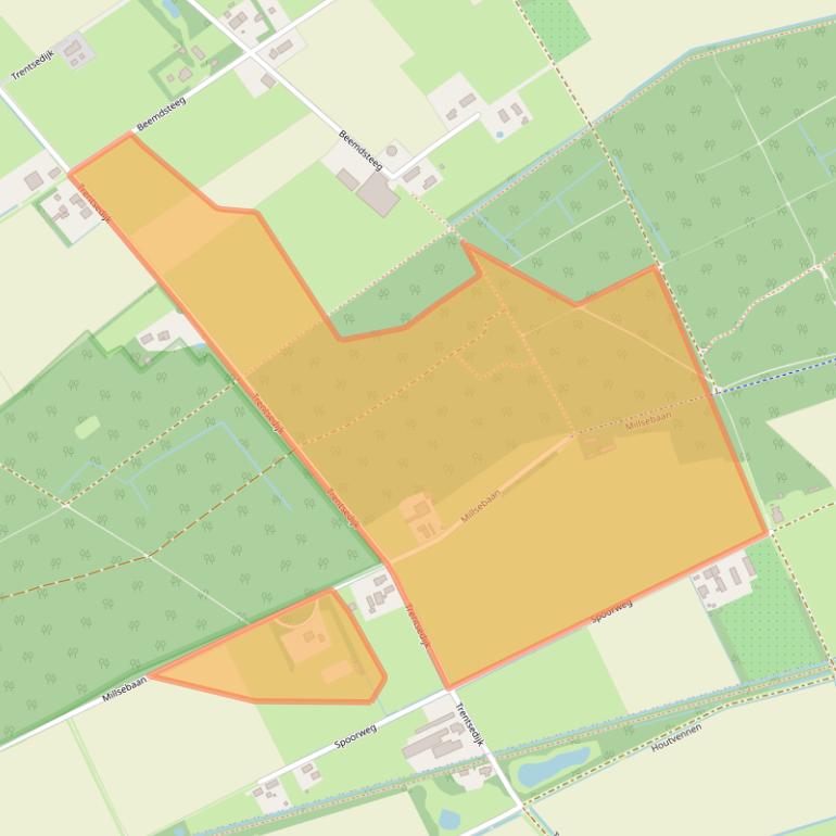 Kaart van postcodegebied 5411NJ.