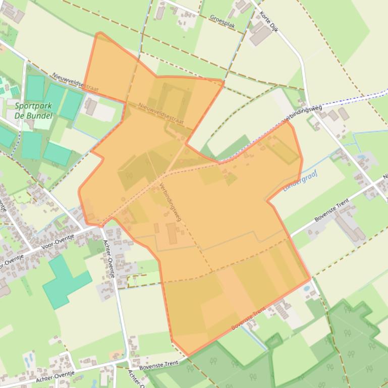 Kaart van postcodegebied 5411NP.