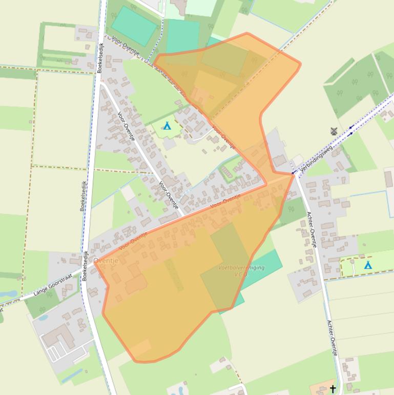Kaart van postcodegebied 5411NR.