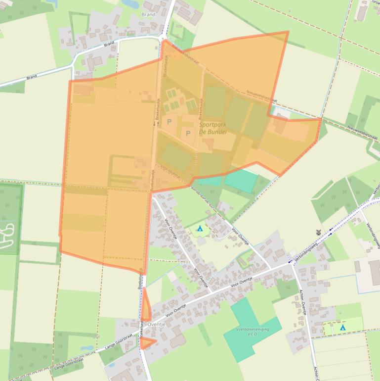 Kaart van postcodegebied 5411NW.